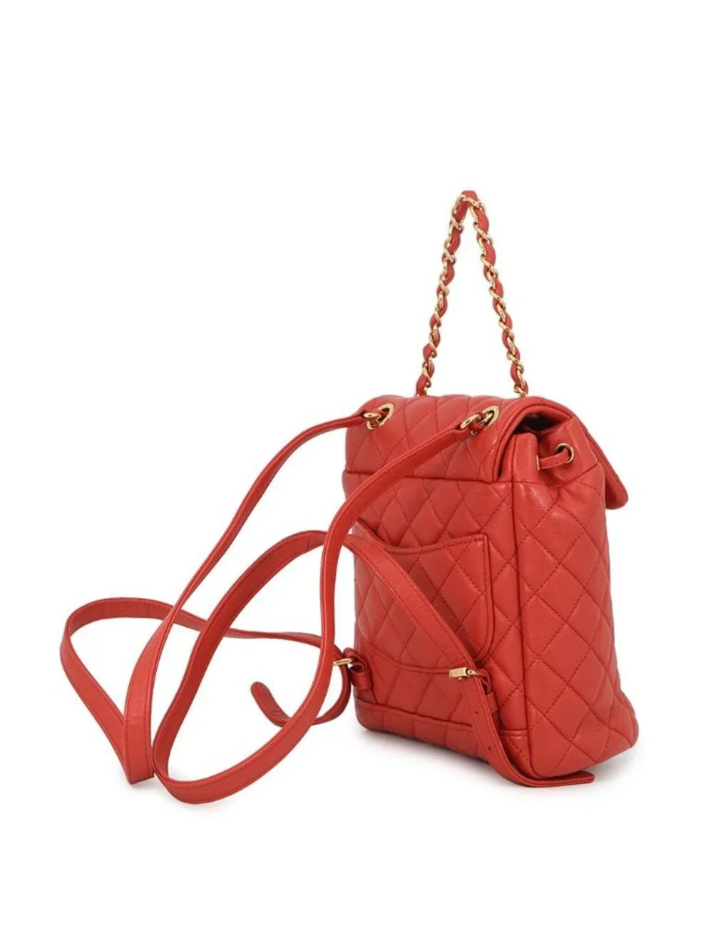Chanel Backpack Quilted CC Logo Lambskin